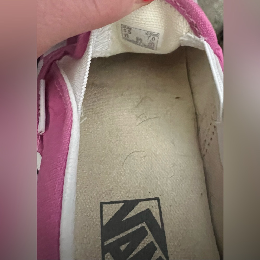 Vans | Women’s Pink White Checkered Slip-Ons Sneakers Shoes Size 7 *Rare Find - Picture 9 of 9